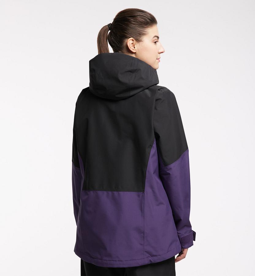Haglöfs Womens Lumi Ski Jacket Purple/Black New Zealand 91673GYDC